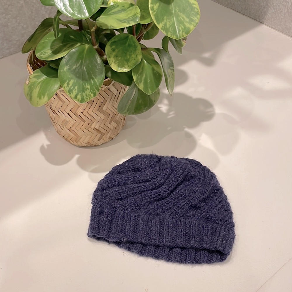Artisan made knitted infant toque.  Perfect condition.